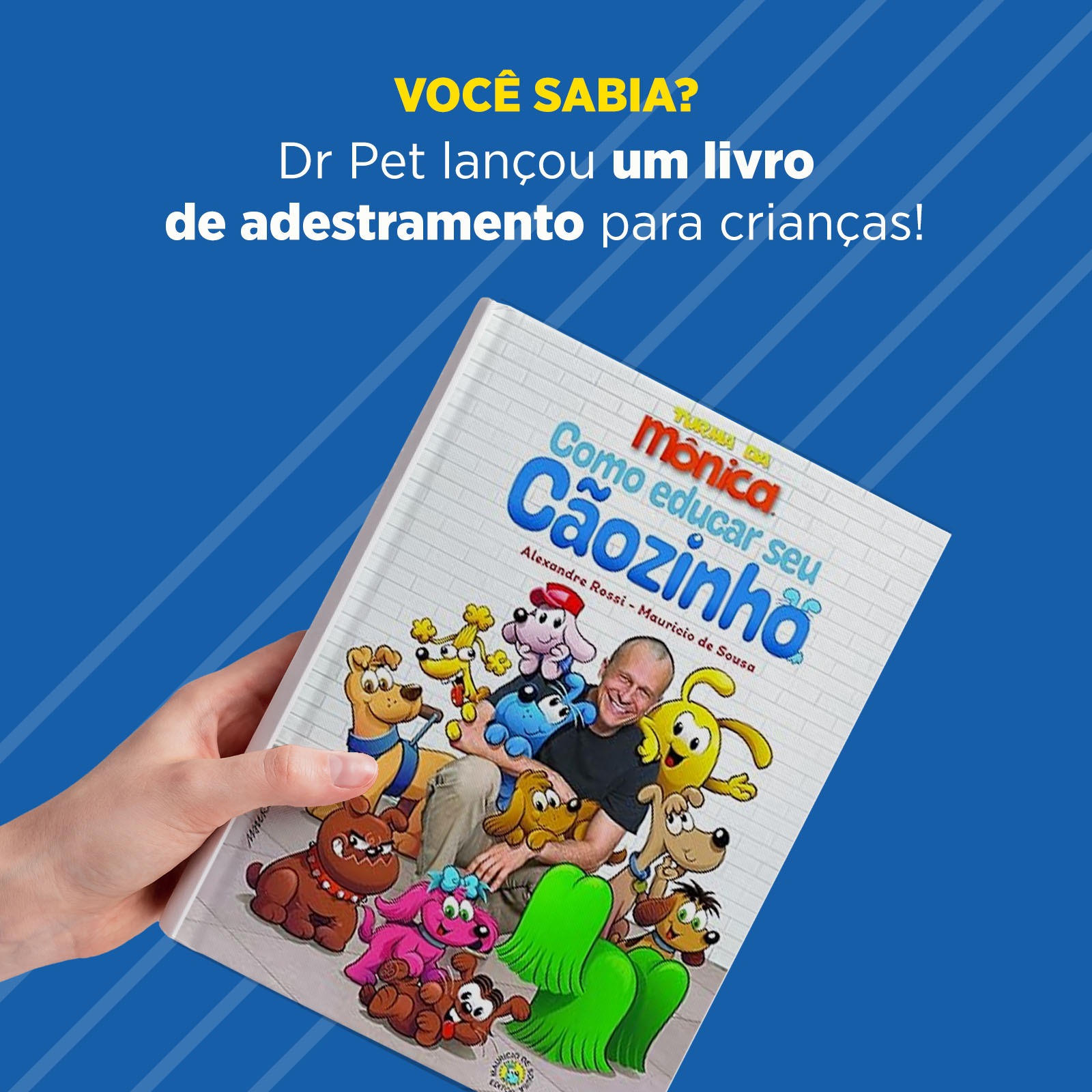 Você sabia que o Dr Pet lançou um livro de adestramento para crianças